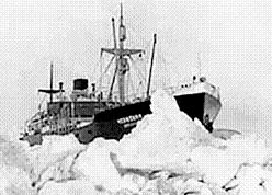 13 февраля - 1934 Раздавлен льдами пароход «Челюскин»